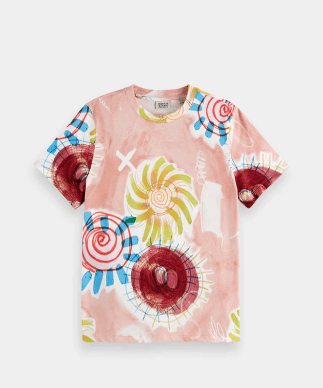 Load image into Gallery viewer, Scotch &amp; Soda Womens Printed Regular Fit Tee
