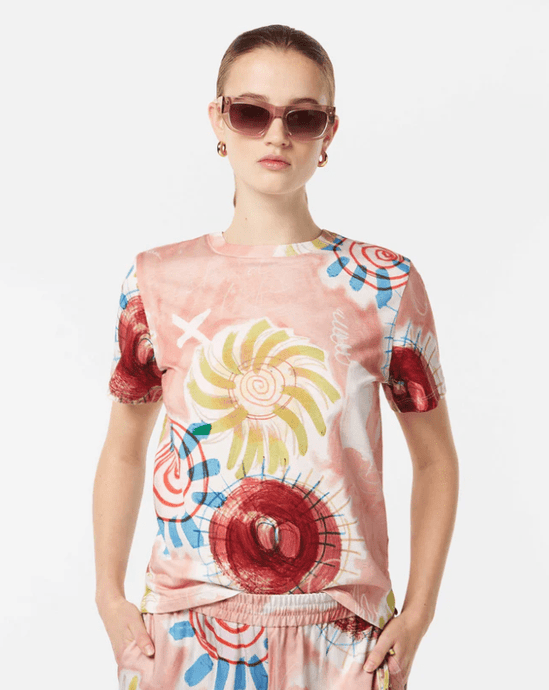 Scotch & Soda Womens Printed Regular Fit Tee