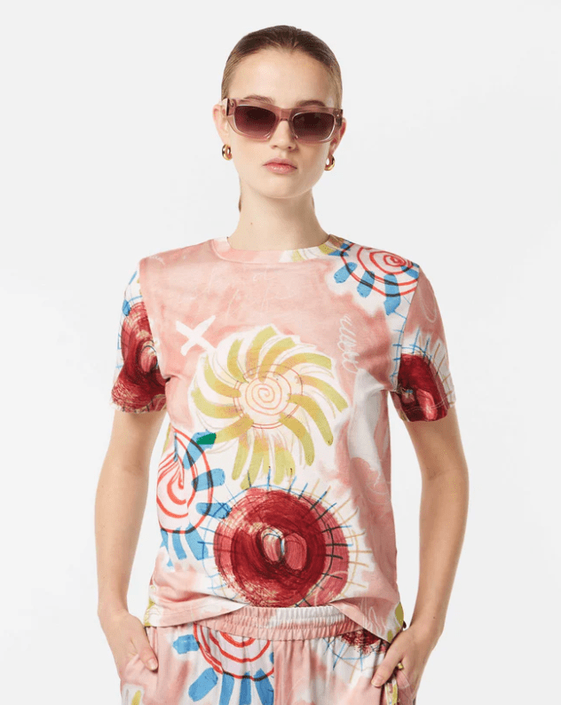 Load image into Gallery viewer, Scotch &amp; Soda Womens Printed Regular Fit Tee
