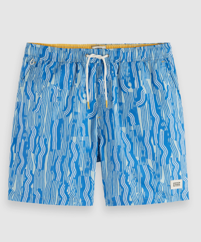 Load image into Gallery viewer, Scotch &amp; Soda Mens Printed Mid-Length Swimshort
