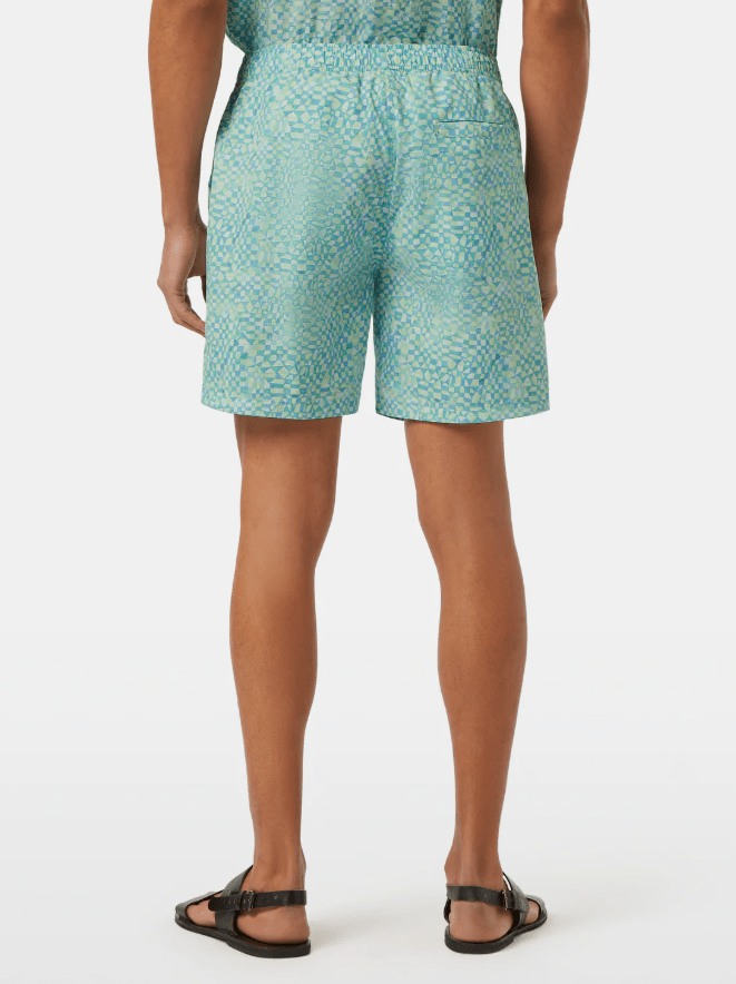 Load image into Gallery viewer, Scotch &amp; Soda Mens Mini Print Mid-Length Swimshort
