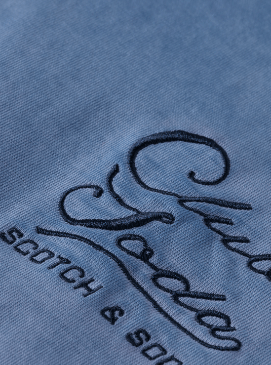 Scotch & Soda Mens Inside Out Cold Dye T-Shirt