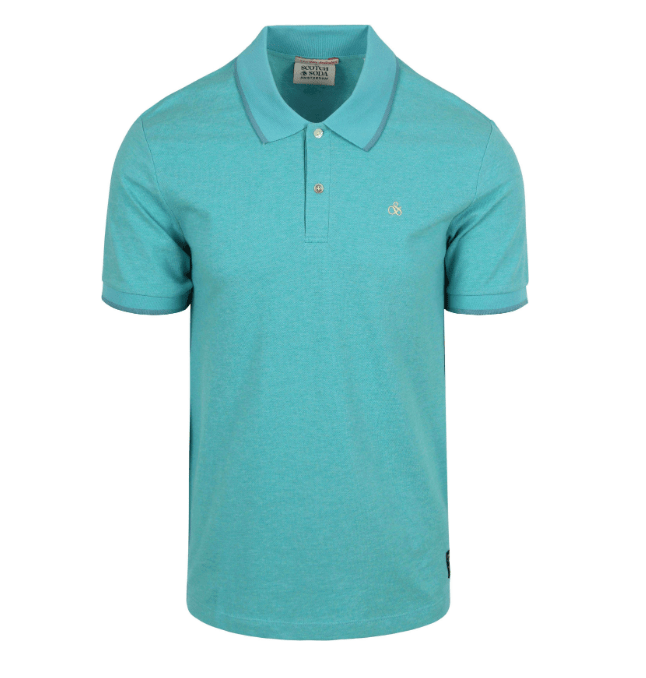 Load image into Gallery viewer, Scotch &amp; Soda Mens Melange Regular Fit Polo
