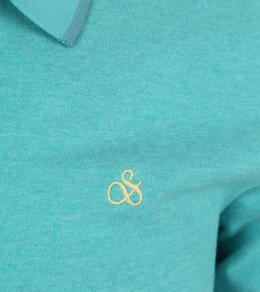 Scotch & Soda Mens Melange Regular Fit Polo