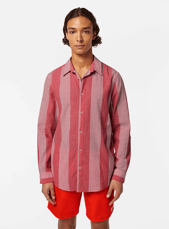 Load image into Gallery viewer, Scotch &amp; Soda Mens Crinkled Stripe Regular Shirt
