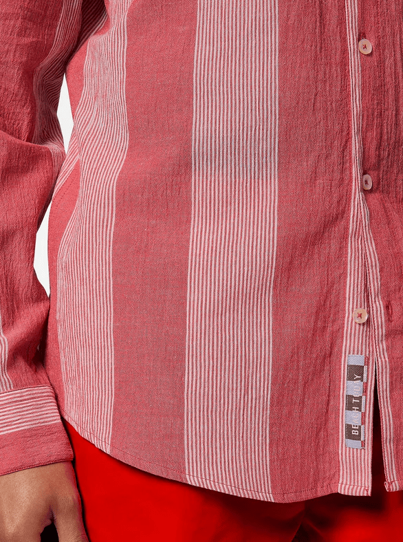 Load image into Gallery viewer, Scotch &amp; Soda Mens Crinkled Stripe Regular Shirt
