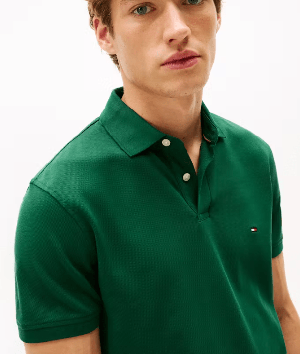 Load image into Gallery viewer, Tommy Hilfiger Mens IM 1985 Regular Fit Polo - Ornamental Green
