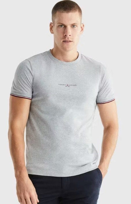 Tommy Hilfiger Mens Tommy Logo Tipped Tee