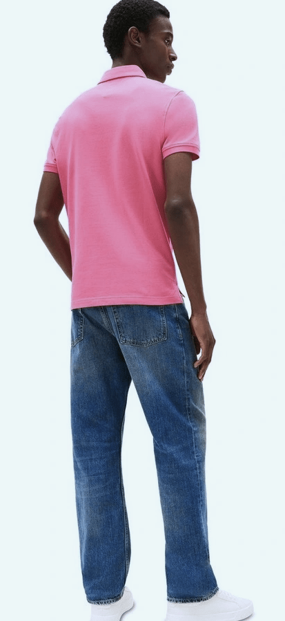 Tommy Hilfiger Mens IM 1985 Regular Fit Polo - Fashion Fuschia