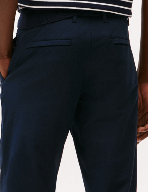 Tommy Hilfiger Mens Denton Knit Technical Chino Straight Fit Pant - Desert Sky