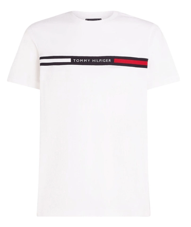 Load image into Gallery viewer, Tommy Hilfiger Mens Chest Insert Tee - White
