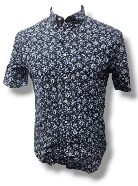 Tommy Hilfiger Mens Polin Small Print Regular Fit  Shirt