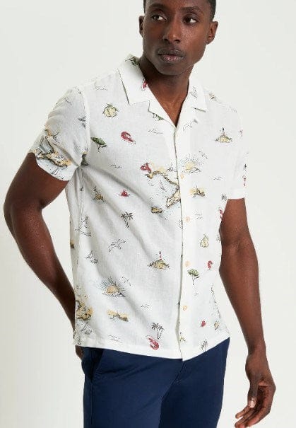 Ben Sherman Mens Brighton To Amalfi Print Shirt