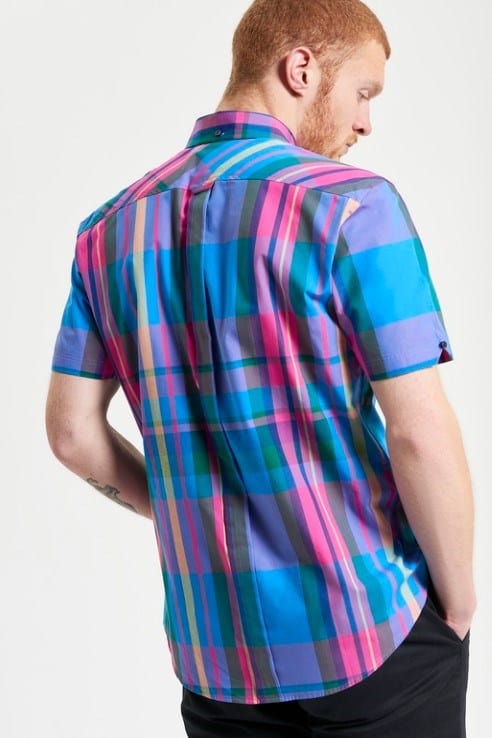 Ben Sherman Mens Large Madras Check Shirt
