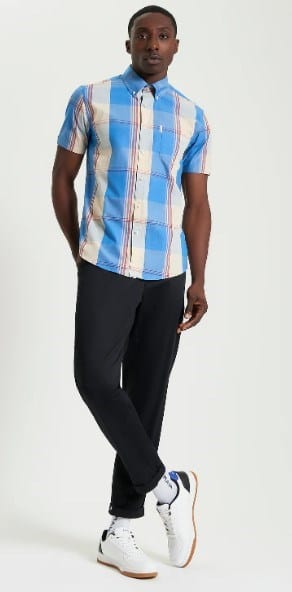 Ben Sherman Mens Multicolour Overcheck Shirt