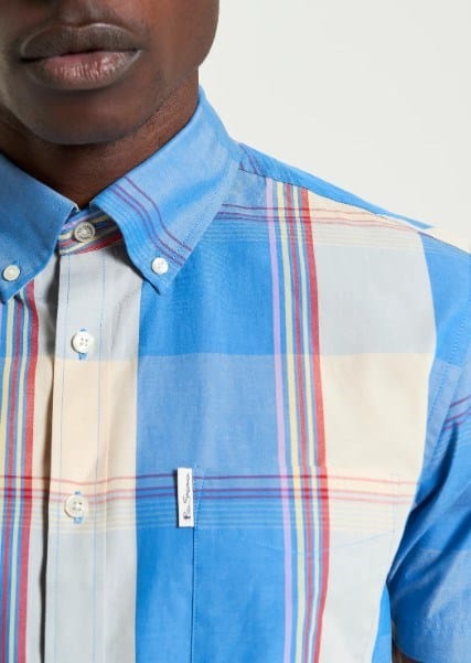 Load image into Gallery viewer, Ben Sherman Mens Multicolour Overcheck Shirt
