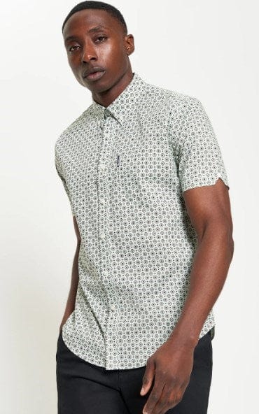 Ben Sherman Men Block Geo Print Shirt