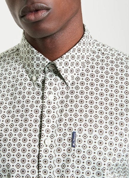 Ben Sherman Men Block Geo Print Shirt