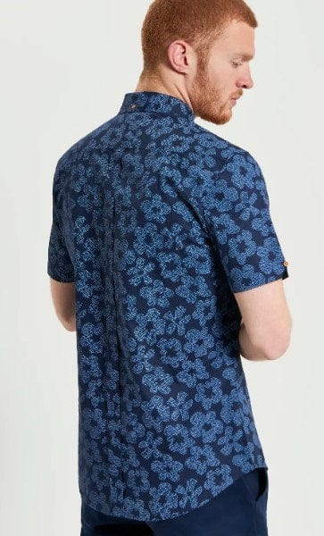 Ben Sherman Mens Stipple Floral Print Shirt