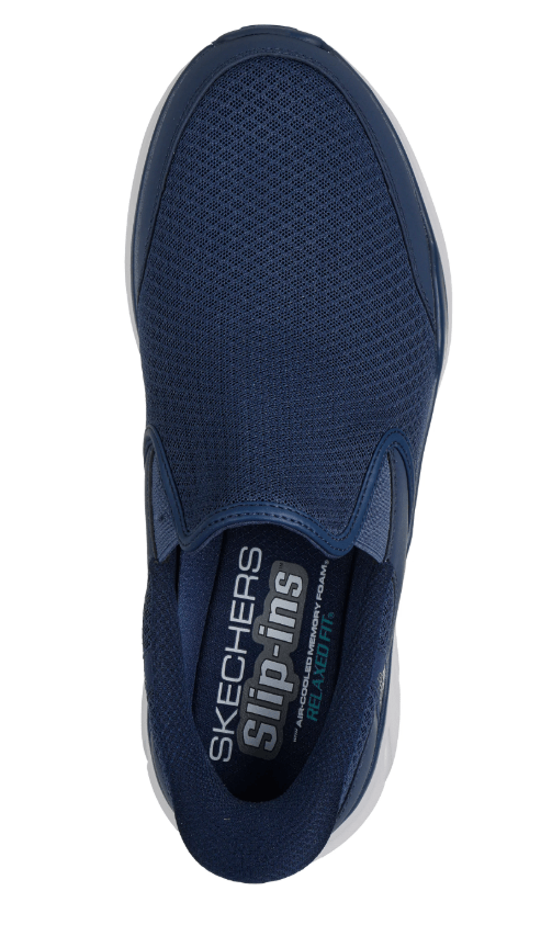 Skechers Mens Equalizer 6.0 Stroaver Slip-ins Relaxed Fit Shoes - Navy