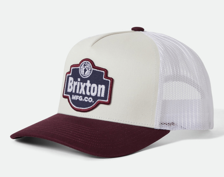 Load image into Gallery viewer, Brixton Unisex Genuine Quality NetPlus® Trucker Hat - Off White Port
