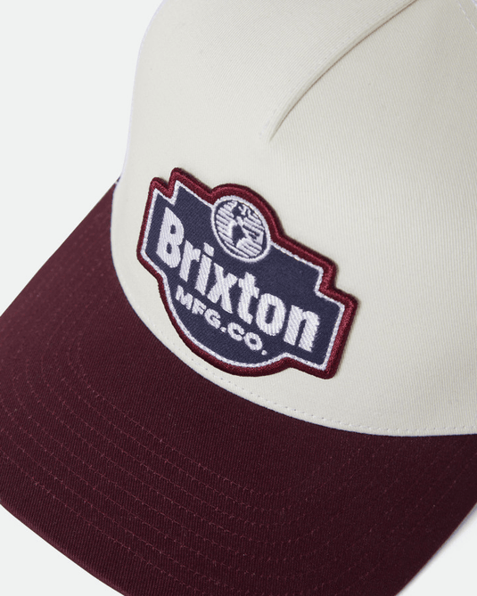 Brixton Unisex Genuine Quality NetPlus® Trucker Hat - Off White Port