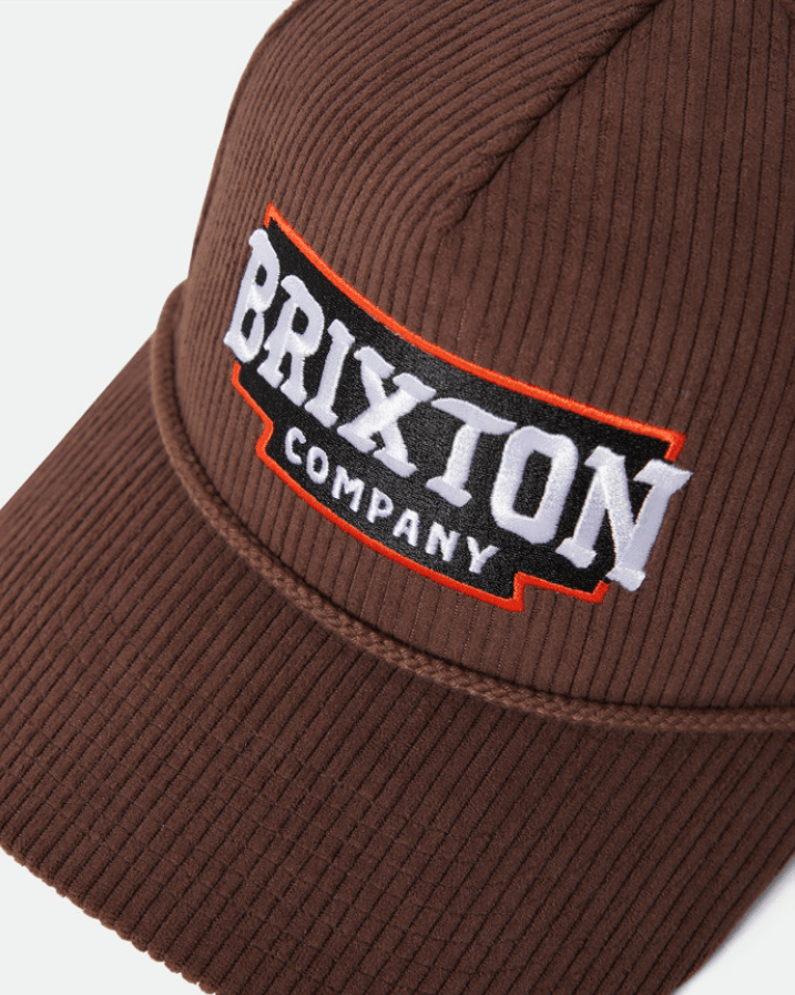 Load image into Gallery viewer, Brixton Unisex Pierson Snapback Corduroy Hat - Brown

