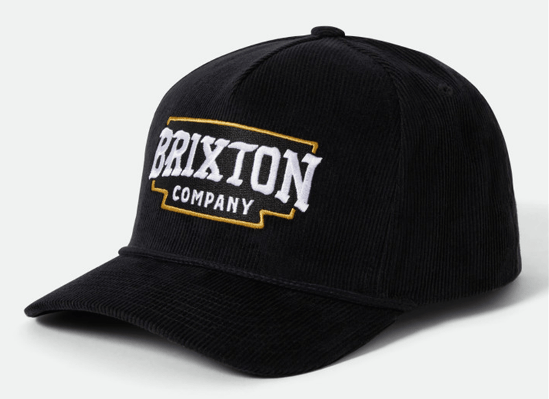 Load image into Gallery viewer, Brixton Unisex Pierson Snapback Corduroy Hat - Black
