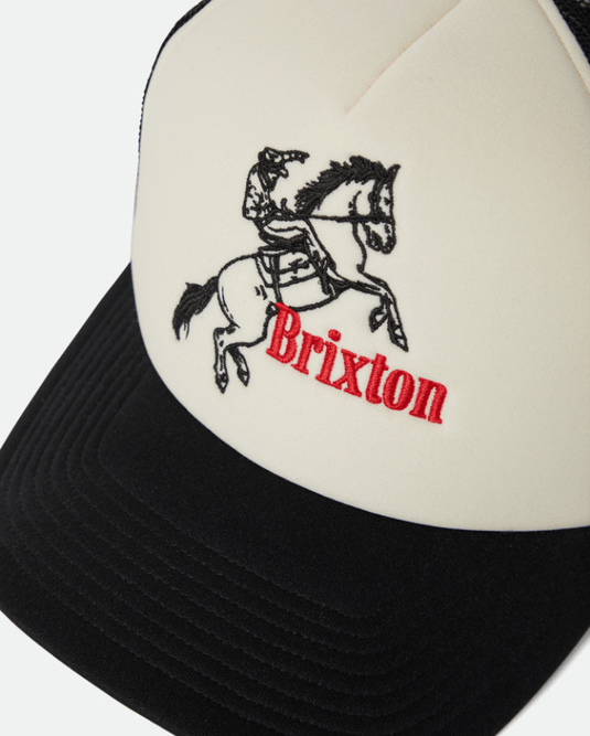 Brixton Unisex Ranching Club NetPlus® Trucker Hat - Black Off White