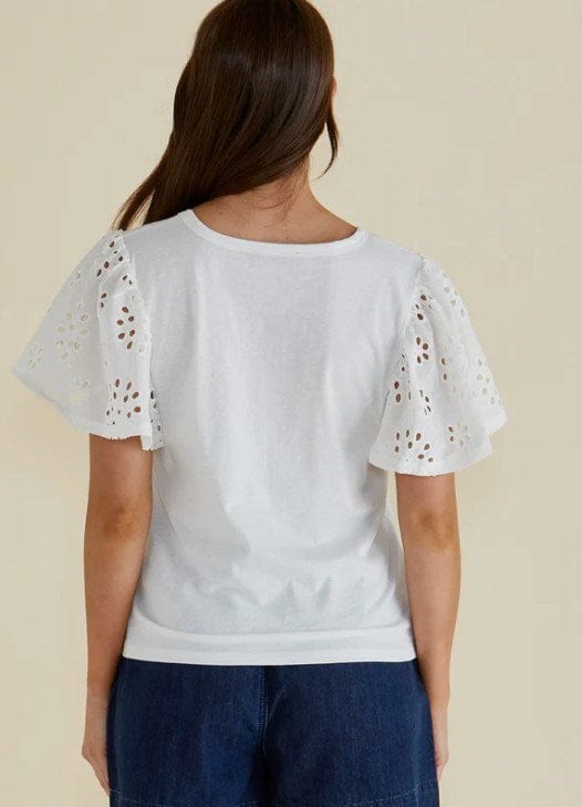 Load image into Gallery viewer, Betty Basics Womens Lottie Embroidered Tee
