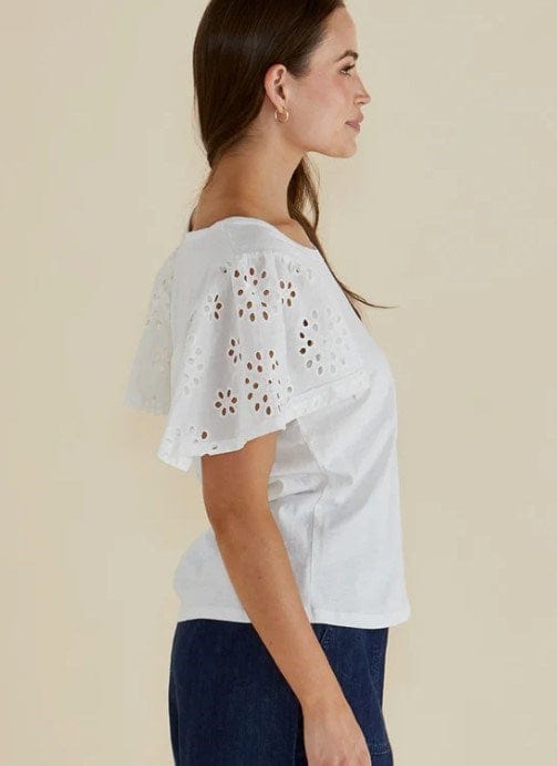 Load image into Gallery viewer, Betty Basics Womens Lottie Embroidered Tee
