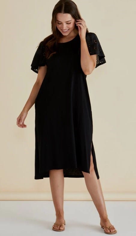 Load image into Gallery viewer, Betty Basics Womens Sawyer Embroidered Dress
