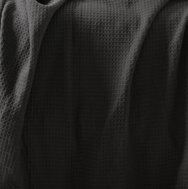 Load image into Gallery viewer, Bambury Cotton Waffle Blanket - Charcoal
