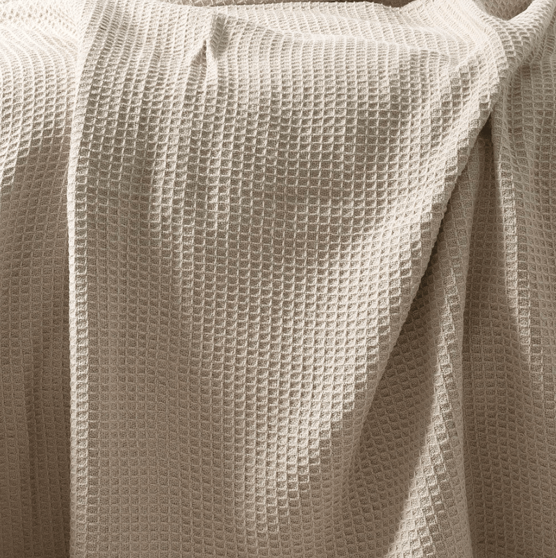 Load image into Gallery viewer, Bambury Cotton Waffle Blanket - Linen
