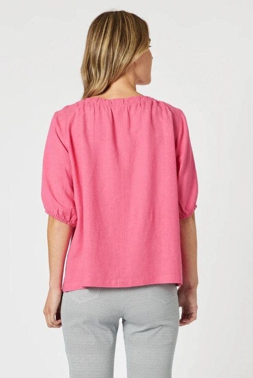 Gordon Smith Womens Lino V Neck Top