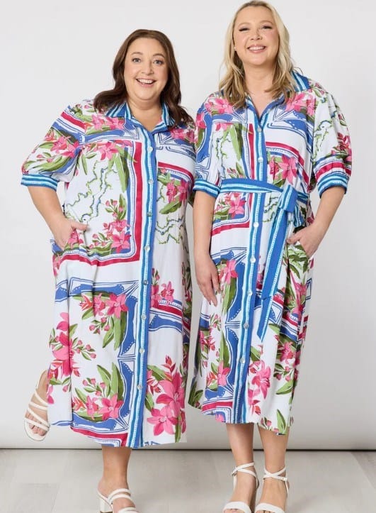Load image into Gallery viewer, Gordon Smith Womens Monaco Midi Shirt Dress

