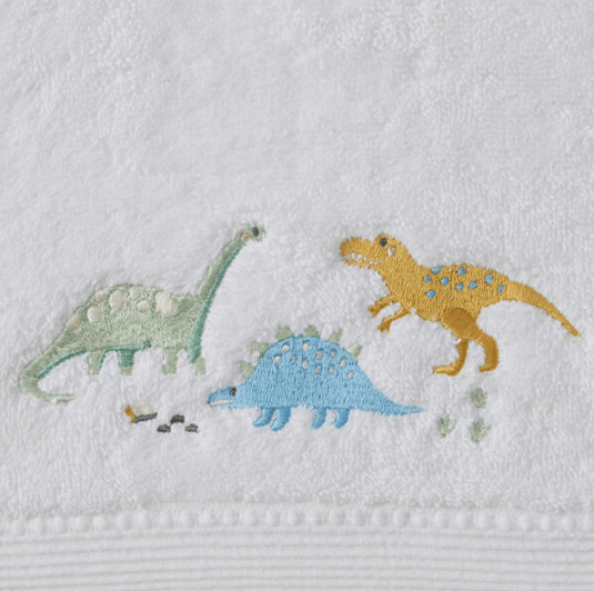 Pilbeam Jiggle & Giggle Dallying Dino Bath Towel & Face Washer