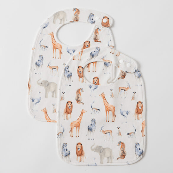 Pilbeam Jiggle & Giggle Zambezi Jersey Bib Set of 2