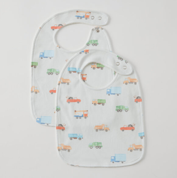 Pilbeam Jiggle & Giggle Trucking Along Jersey Bib Set of 2