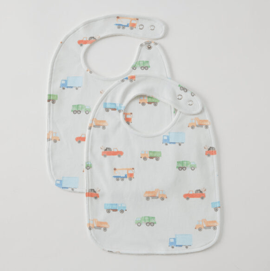 Pilbeam Jiggle & Giggle Trucking Along Jersey Bib Set of 2