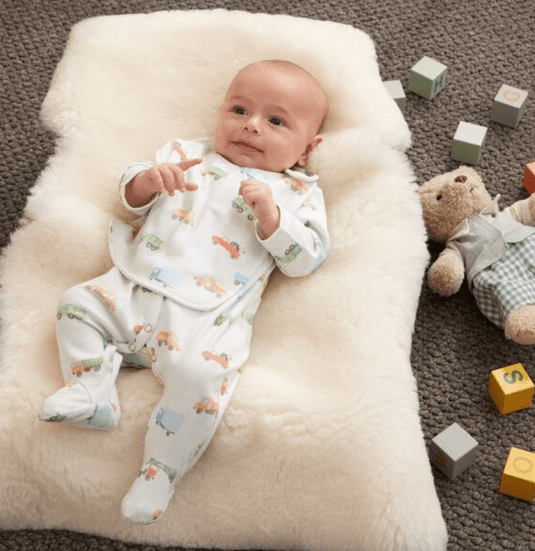 Pilbeam Jiggle & Giggle Trucking Along Jersey Bib Set of 2