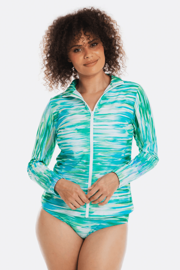 Load image into Gallery viewer, Togs Womens Mornington Clorine Resistant Long Sleeve Rashie
