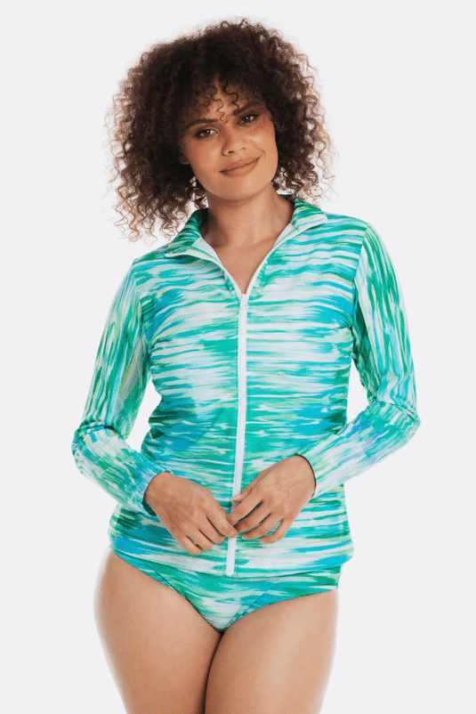Togs Womens Mornington Clorine Resistant Long Sleeve Rashie