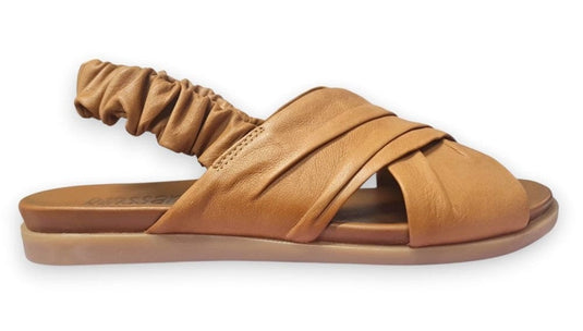 Rilassare Womens Bayney Sandal Shoes - Tan