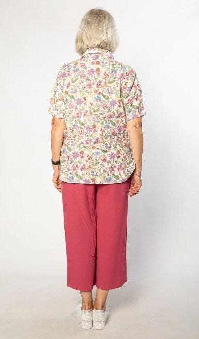 Equinox Womens Short Sleeve Floral Shirt