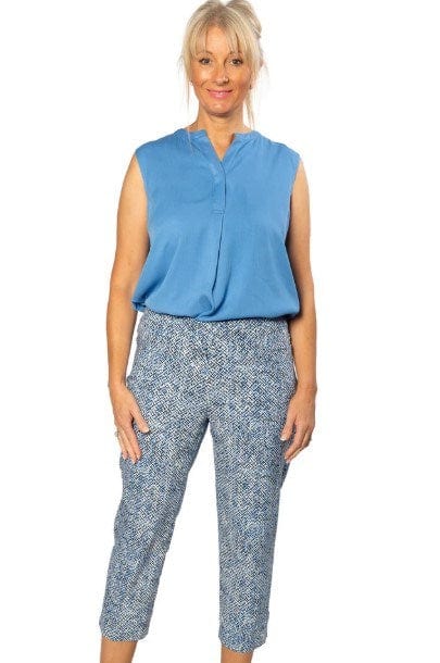 Equinox Womens Printed Bengaline 3/4 Length Pant
