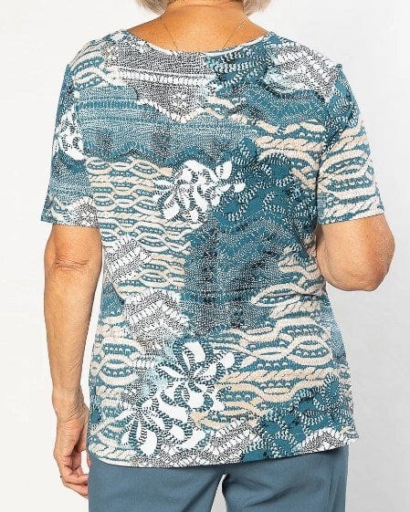 Equinox Womens Printed Stretch Short Sleeve T-Shirt