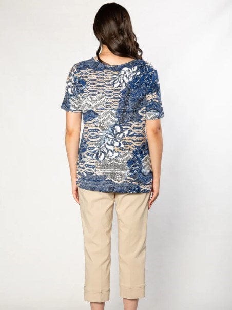 Load image into Gallery viewer, Equinox Womens Printed Stretch Short Sleeve T-Shirt
