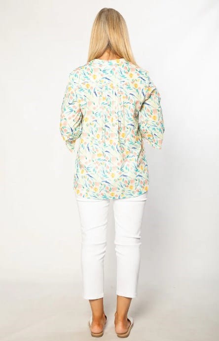 Load image into Gallery viewer, Equinox Womens Pure Cotton Bell Cuff Floral Print 3/4 Sleeve Shirt
