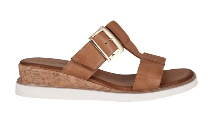 Cabello Comfort Womens Amara Slip On Shoes - Tan